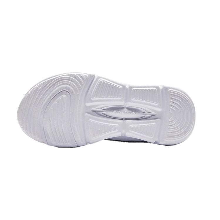 Anta Kids Versatile Comfortable Simple Durable Low-Top Running Shoes Kids Sneakers White Orange Green A312419908H-1