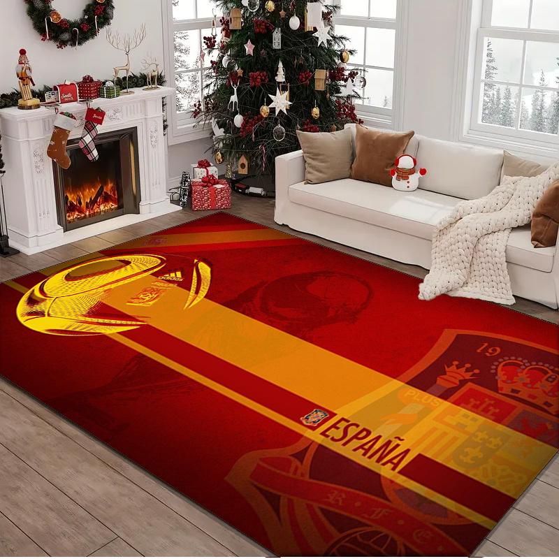 1PC Rug Spain Flag Map Art Carpet, Chair Rug,Area Rug for Office Bedroom Living Rooms Bedroom, Doormat Decor Christmas Fan Gifts