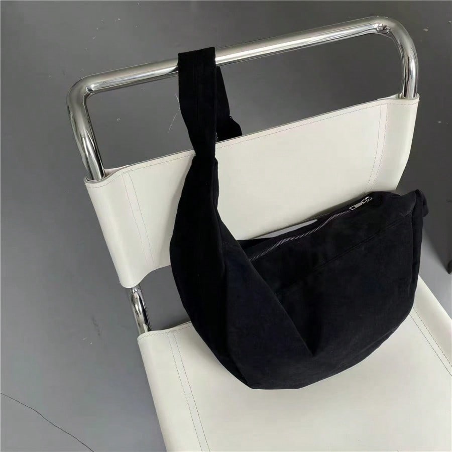 Sac Forme Ravioli Rétro Sac Bandoulière Sac à Bandoulière Unisexe Grande Capacité Black multicolore