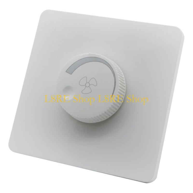 

L8RE 220V Ceiling Fan Speed Control Switch Wall Button Dimmer Switch Stepless Speed білий