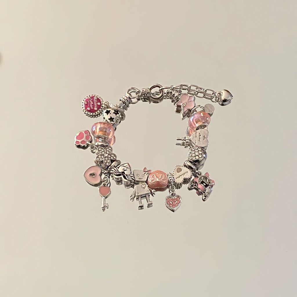 Fashion Butterfly Heart Moon Pendant Bracelet For Women Handmade Jewelry Gift