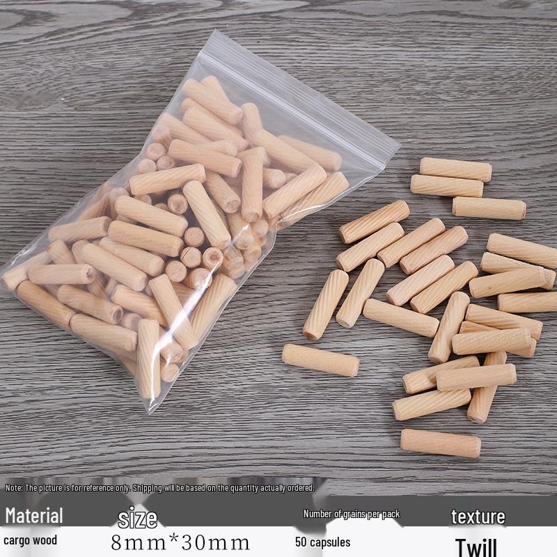 Straight & Oblique Grain Wood Dowels, Plugs, Tenons, Wedges, and Board Connectors for Furniture & Cabinets