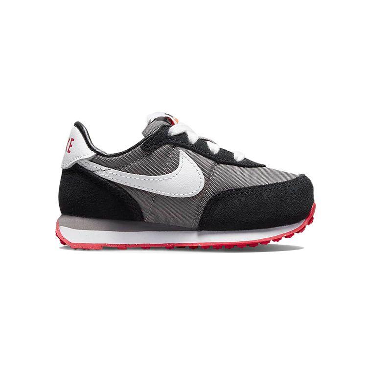 Nike Waffle Trainer 2 TD Flat Pewter Black Baby Sneakers Grey Siren-Red White DC6479-005