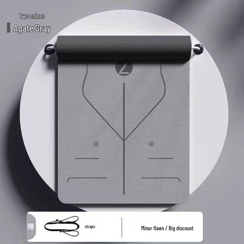 Premium rutschfeste TPE-Yogamatte - Schalldämmung & Stoßabsorption, Verdickt & Verbreitert für geräuschlose Sportarten & Tanz