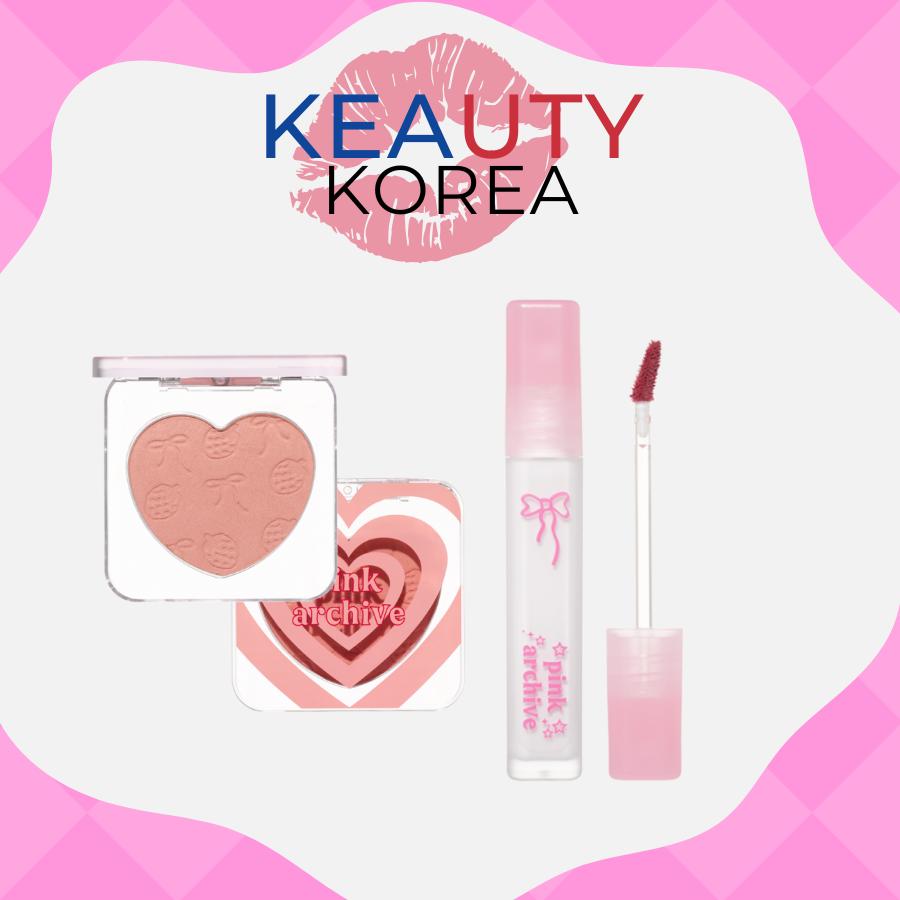Etude #PinkArchive Heart Flutter Blusher 4g + Fixing Tint 3.8g