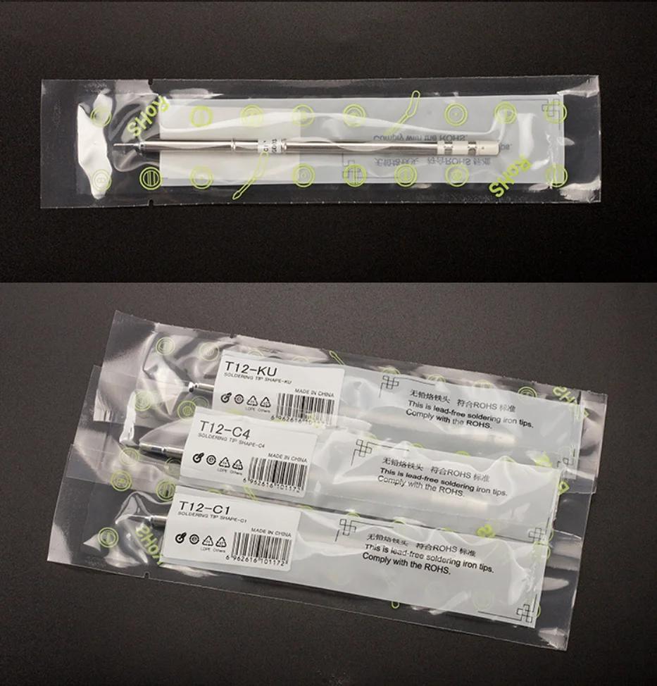 T12 Soldering Solder Iron Tips BCF1/B2/BC2/BC3/B/BCF2/BCF3/BL/C1/C4/D4/BC1/D24/D52 Type Iron Tip For Hakko FX951 STM32 OLED