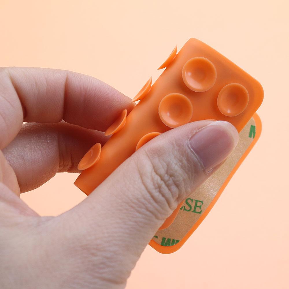 2pcsThickened Silicone Suction Cup 24Square Suction Cups Mobile Phone Tablet Luggage Suction Cup Universal Strong Adhesive Stand