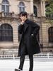 Men's Double-Sided Wool Blend Mid-Length Coat: Thickened Korean-Style Windbreaker for Autumn and Winter.