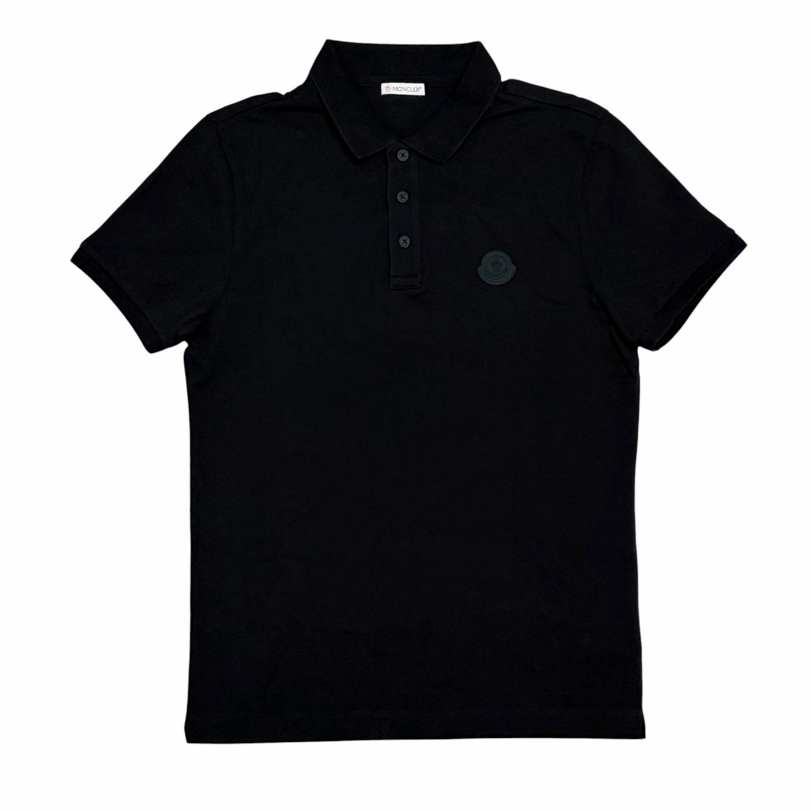 Used MONCLER F10918A702008455Polo shirt black mens