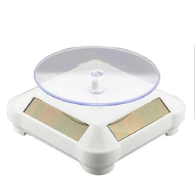 Turntable Designed Solar Jewelry Display Stand Displaying Watches Phone Stand Rotating Table Solar Power Bracelet Necklace