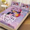 3pcs K-Pop Demon Hunters Print coreless Fitted Sheet Set Multi Size Soft Bedspread Bedroom Bedding Decoration Machine Washable