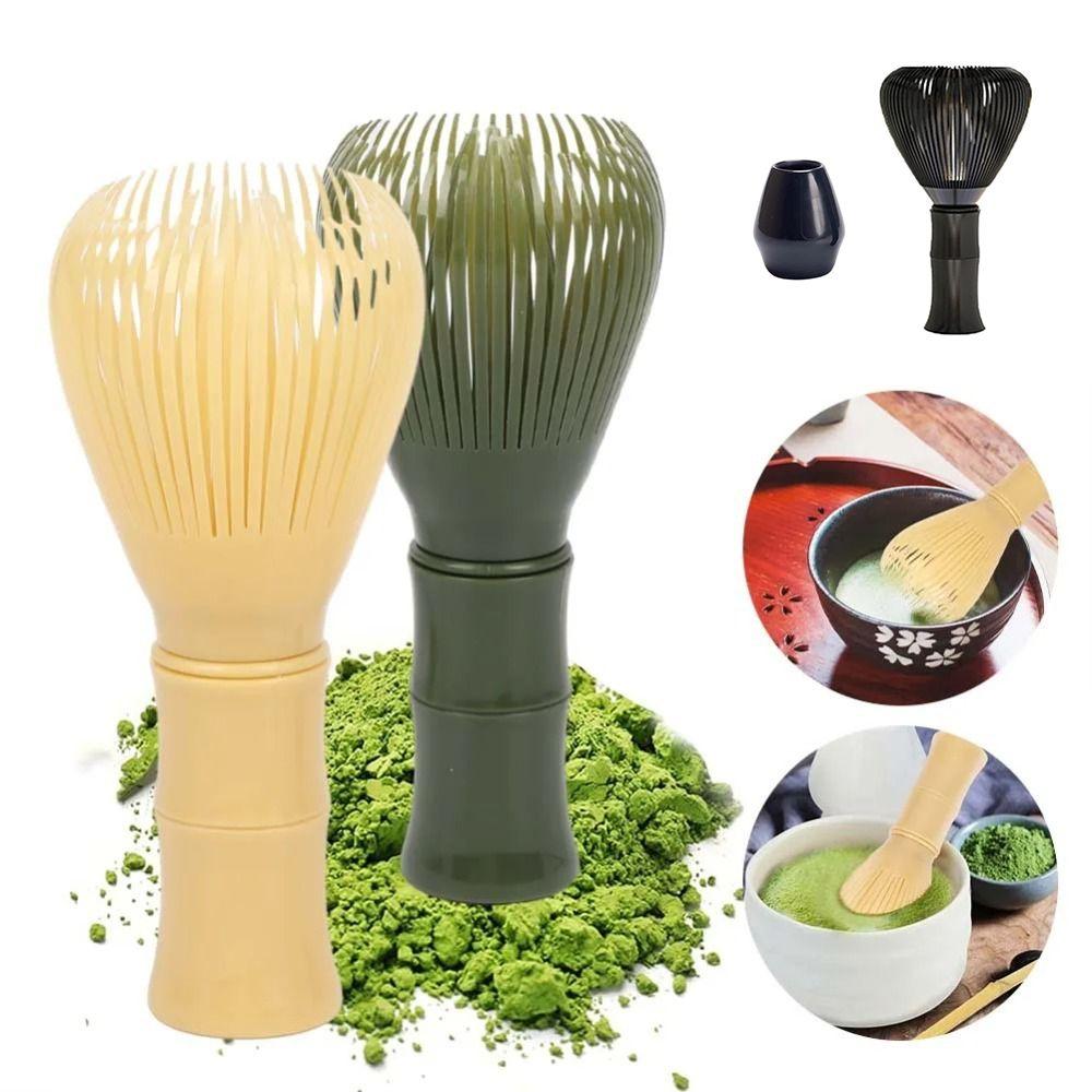 Resin Matcha Whisk With Whisk Holder Reusable Tea Making Tools Smooth Food Grade Japanese Ceremony Tool Tea Ceremony