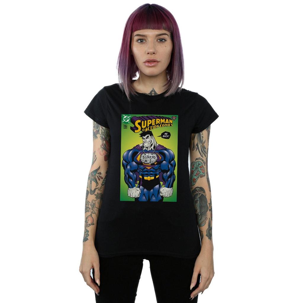 DC Comics Womens/Ladies Superman Bizarro Action Comics 785 Cover Cotton T-Shirt