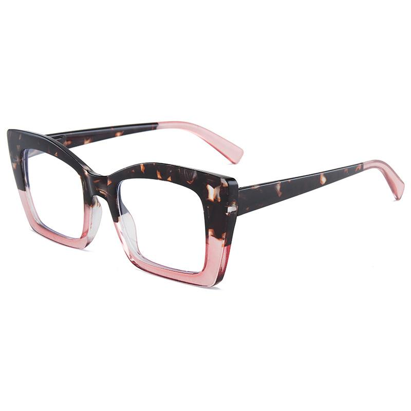 

Fashionable Large Frame Reading Glasses, Retro High-definition Anti Blue Light Glasses, Ultra Light Presbyopia Glasses, 0 To+400 +400
