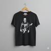 Frankenstein Punk Rock Bass Guitar Graphic T-Shirt Unisex Black - S053