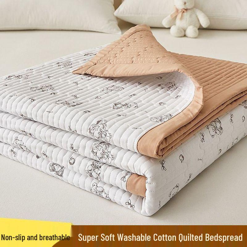 Premium Non-Slip Washable Cotton Quilted Bed Cover for All Seasons