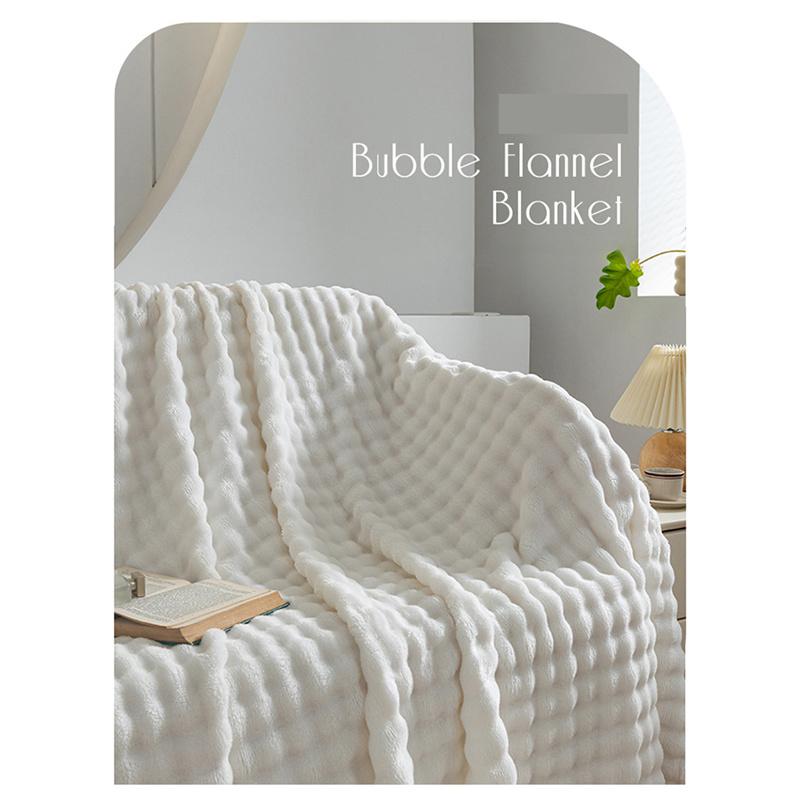 Solid Color Thickened Multifunctional Blanket Flannel Air-conditioning Blanket Bed Sheet Coral Velvet Throw Blanket