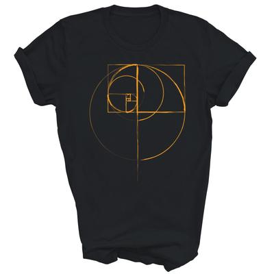 Fibonacci Golden Ratio Circle Math Lover Shirt Gift Women Men Unisex T-Shirt