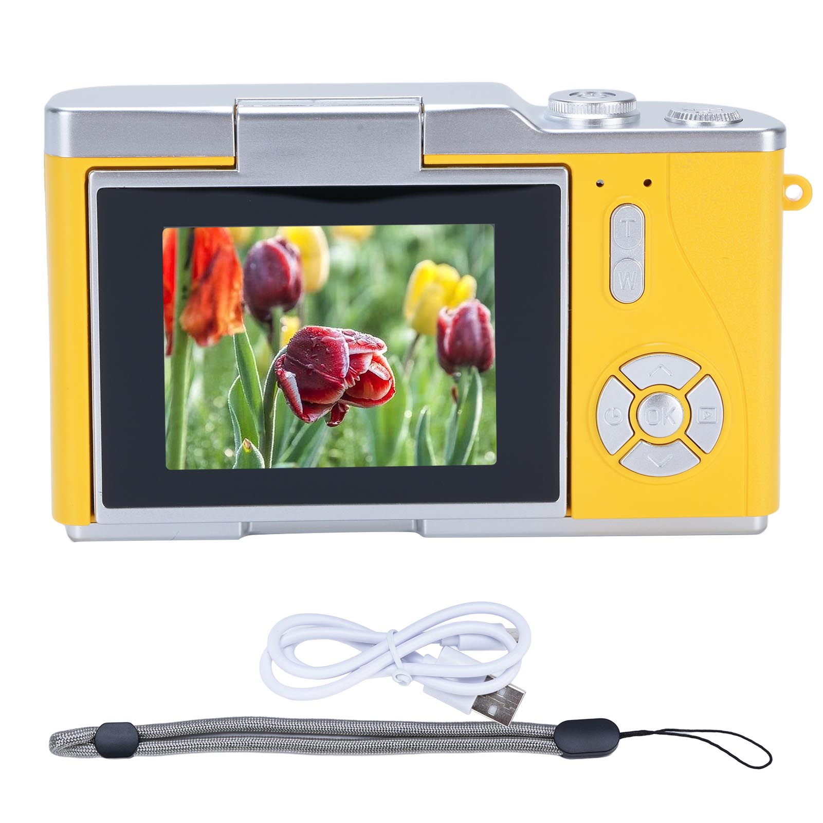 

1080P Digital Camera Digital Photography Camera 1080P 48MP 2.4 Inch HD Display 18X Electronic Zoom Video Camera жовтий