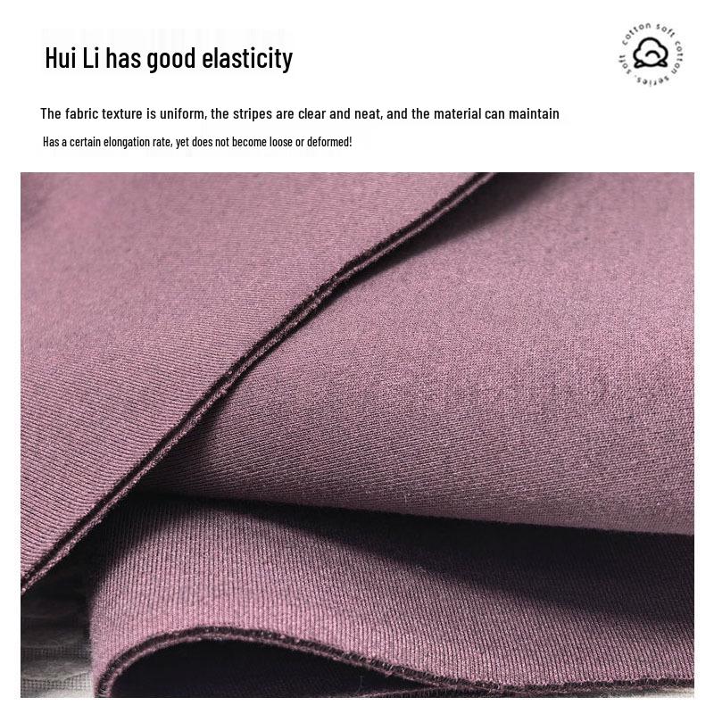 Double-Sided TR Interwoven Air Layer Cotton Elastic Sweatshirt Knit Fabric with Fishing Line