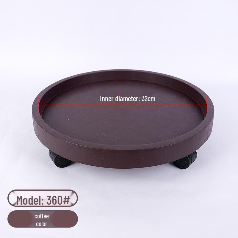 Mobile Flower Pot Base with Wheels - Thickened Resin Tray for Free Shipping