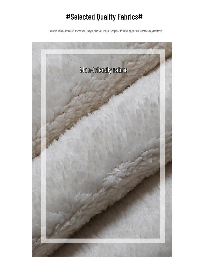 Women’s Plus Size High-Waist Fleece-Lined Cotton Pants for Winter