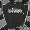 Las Vegas Football Greatest Of All Time Team Legends, Las Vegas City Skyline Shirt and Kids Tshirt