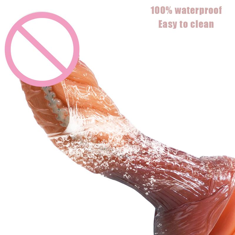 Realistic Silicone Dildo with Suction Cup Anal G-Spot Masturbator Penis Adult Sex Toys Huge Dildos for Women Rubber Cock Gode