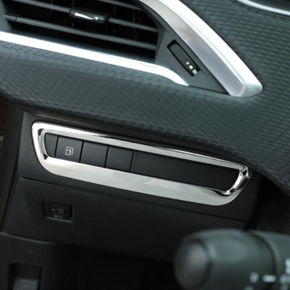 Color My Life A Key To Start Key Ring Cover Stickers Trank Knob Trim Fit for Peugeot 2008 2014 -  LHD Accessories