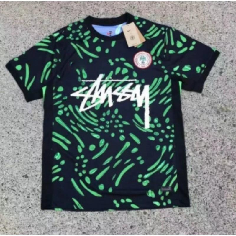 Maglia da Calcio Signature Stussy Retro Brasile Argentina Portogallo Maglia da Allenamento Calcio Uomo Donna Manica Corta