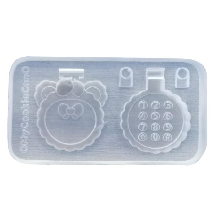

Resin Shaker Molds,Clamshell Phone Silicone Quicksand Moulds Resin Epoxy Casting Shaker Mould for Making DIY Crafts S