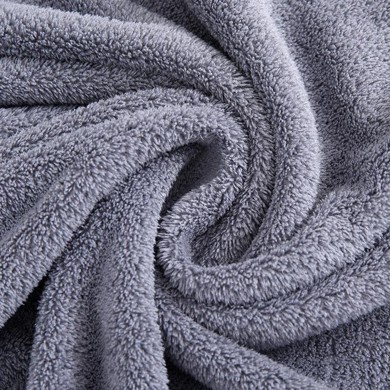Snowflake Coral Fleece Quick-Dry Bath Towel Set – Thick, Absorbent, Large Size for Adults, Ideal for Beach or Home.