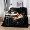 Juventus Star Action Blanket Soft Warm Cozy Perfect for Picnics Bedding Sofa All-Season Use Playful Design Birthday Christmas Gift Blanket