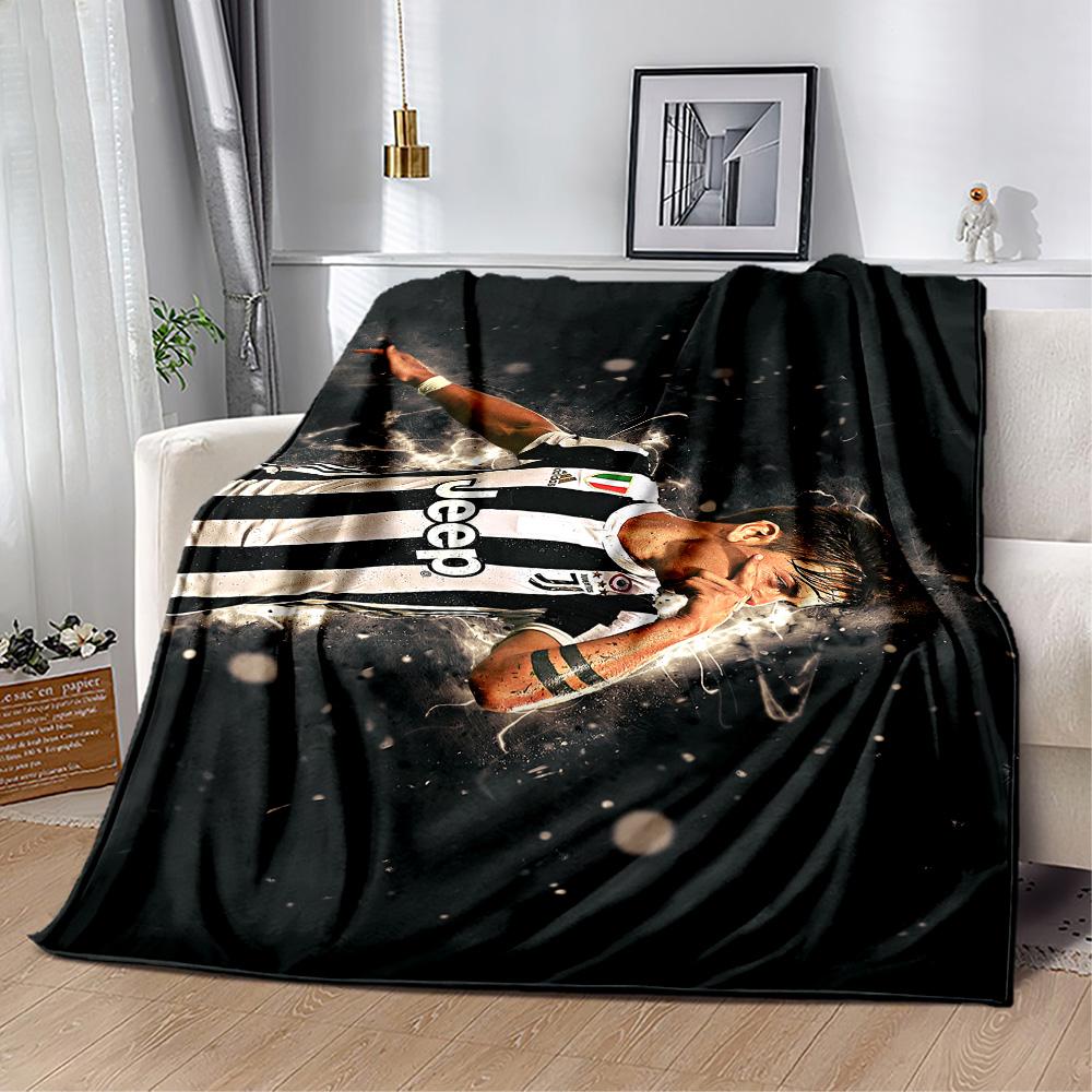 Juventus Star Action Blanket Soft Warm Cozy Perfect for Picnics Bedding Sofa All-Season Use Playful Design Birthday Christmas Gift Blanket