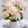 Western Ranunculus Asiaticus Faux Flower Arrangements With Embossed Craft For Event Decor