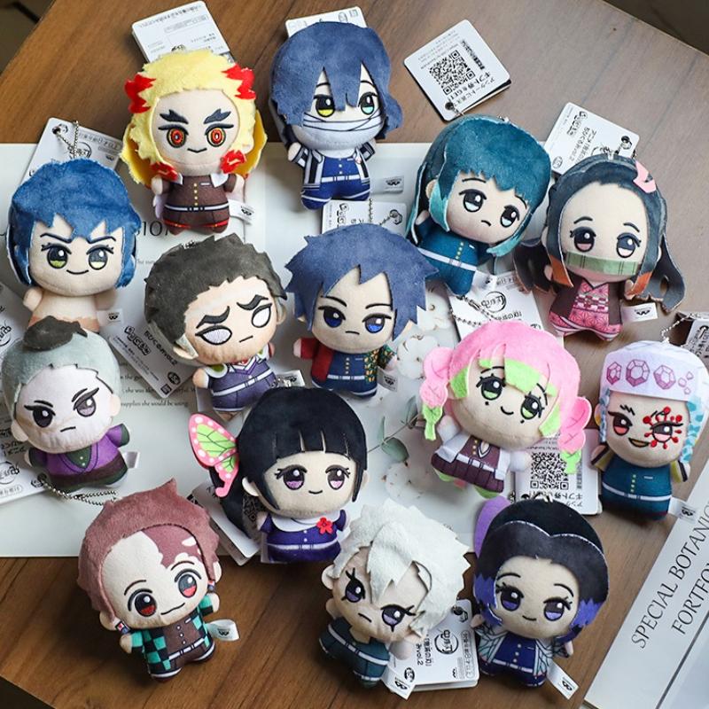 Animation Two-dimensional Demon Slayer Plush Toy Pendant Cartoon Peripheral Stuffed Animals Plush Toy Keychain Decoration Gifts