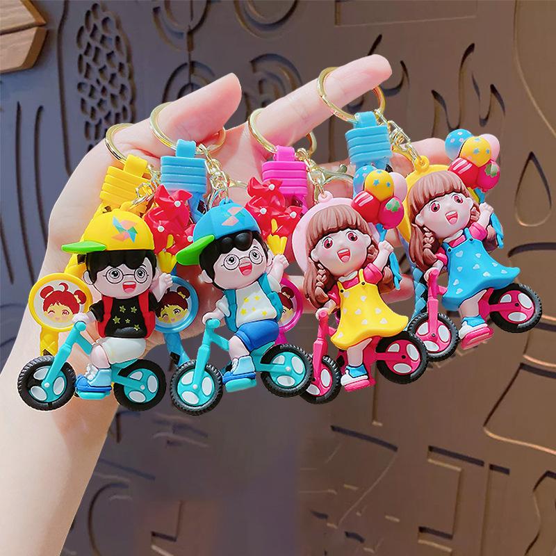 Windmill Couple Doll Keychain Cute Cartoon Kawaii Personalized Couple Gifts For Car Student Backpack