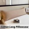 Solid Color Double Couple Body Pillowcase Long Pillow Case Sleeping Cotton Cover for Dakimakura Bed Sofa 48x150/48x180CM