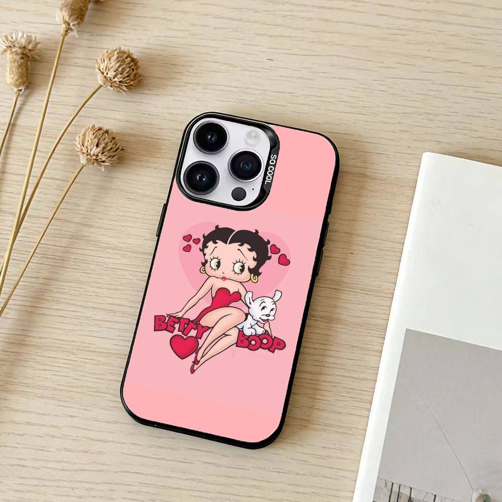Betty HOT Boop Phone Case Color Silver Shell For IPhone 17 16 15 14 13 12 11 Pro Max Plus