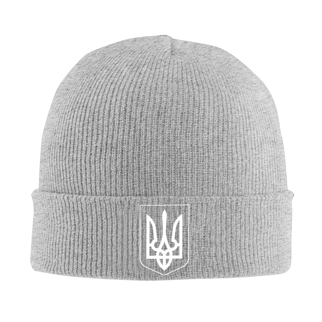 Zelensky Trident Ukrainian President Zelenskyy Beanie Hats Ukraine Flag Bonnet Hats Women Gym Skullies Beanies Head Wrap Caps