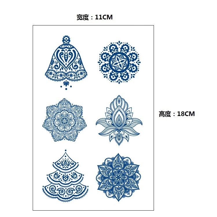 Stopniowa Zmiana Geometryczny Ziołowy Sok Lis Wieloryb Syrena Symulacja Naklejka Tatuaż, Kalkomania do Transferu Wodnego