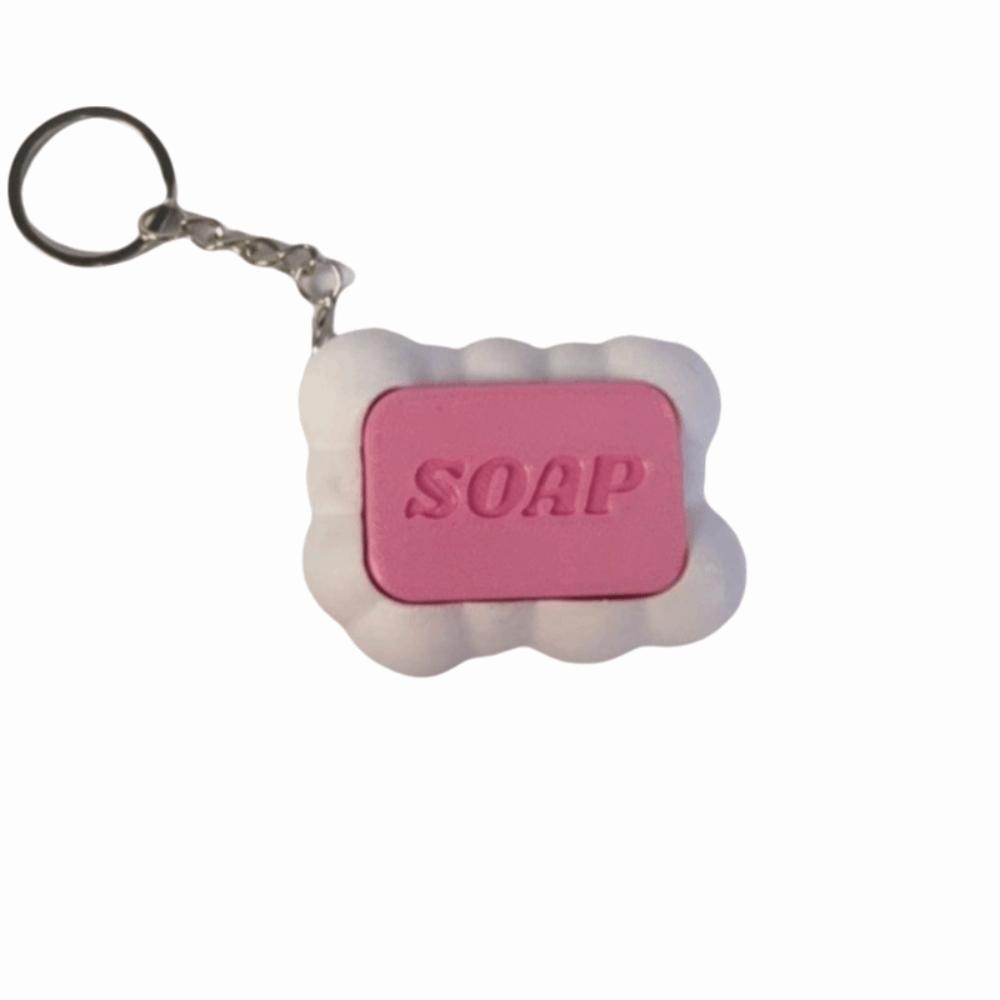 Stress Relief Calming Keychain Keys Soap Fidget Toy Keychain Decompression Gift