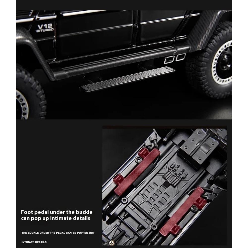 1/20 Scale Benz AMG G63 6X6 Off Road SUV Alloy Metal Diecast Car Model Sound and Light Large Hobby Collection Gift for Friend