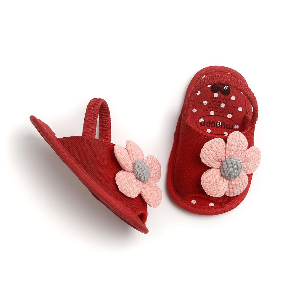 MYGGPP Sunflower Baby Princess Sandals Baby Sandals Female Small Princess Soft Bottom Summer New 0-12 Months