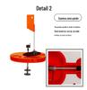 Ice Fishing Platform with Auto Flags and Orange-Red Floats - Winter Outdoor Gear with Anti-Freeze Features