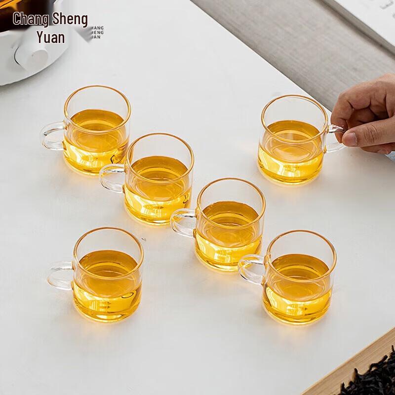 CHANGSHEGNYUAN Heat-Resistant Glass Tea Cup Set