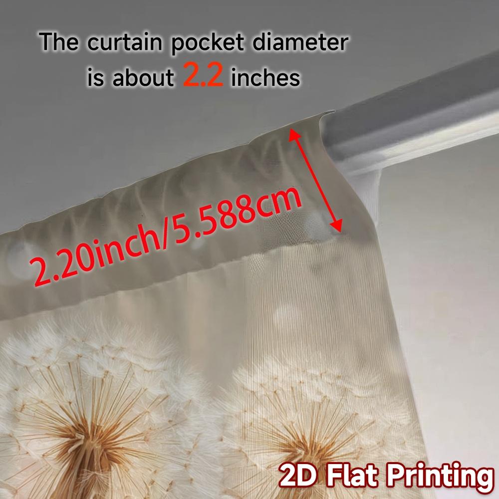 Set Of 2 Flat Printing Curtains Without Rod Dandelion Whisper Popular Window Treatment Fabric Decorations Made Polyester