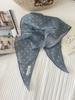 Leopard Print Silk Scarf Cotton Silk Scarf Triangle Scarf With Shirt Tie Neck Scarf High-End Shawl Triangle Scarf Belt Women
