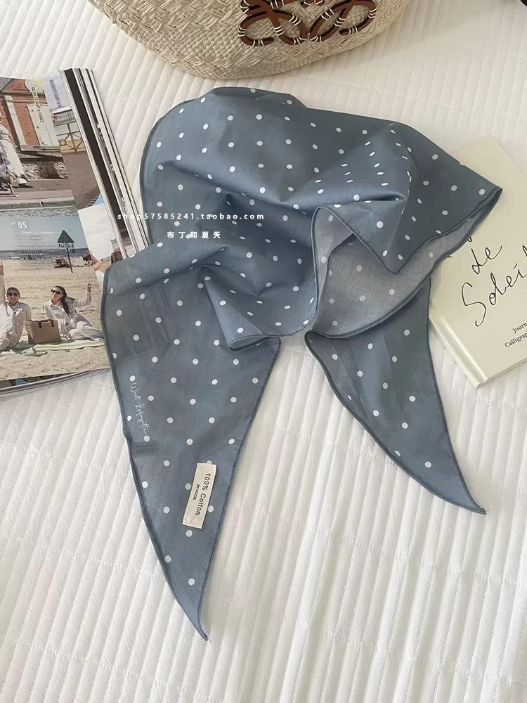 Leopard Print Silk Scarf Cotton Silk Scarf Triangle Scarf With Shirt Tie Neck Scarf High-End Shawl Triangle Scarf Belt Women