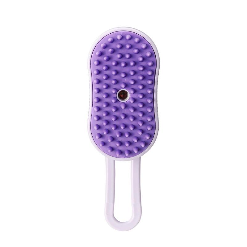 

Cepillo de vapor para mascotas peine de masaje para gatos eliminador de pelo suelto y limpieza